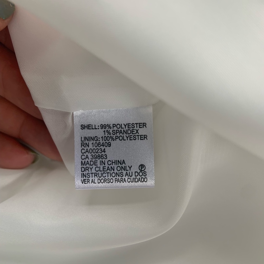 NWT white Tahari dress - Picture 4 of 5